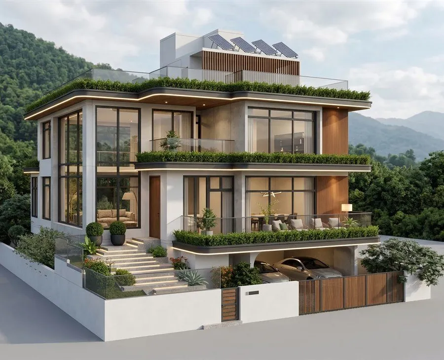 Luxury Contemporary Villa Architectural Design in Bavdhan Pune